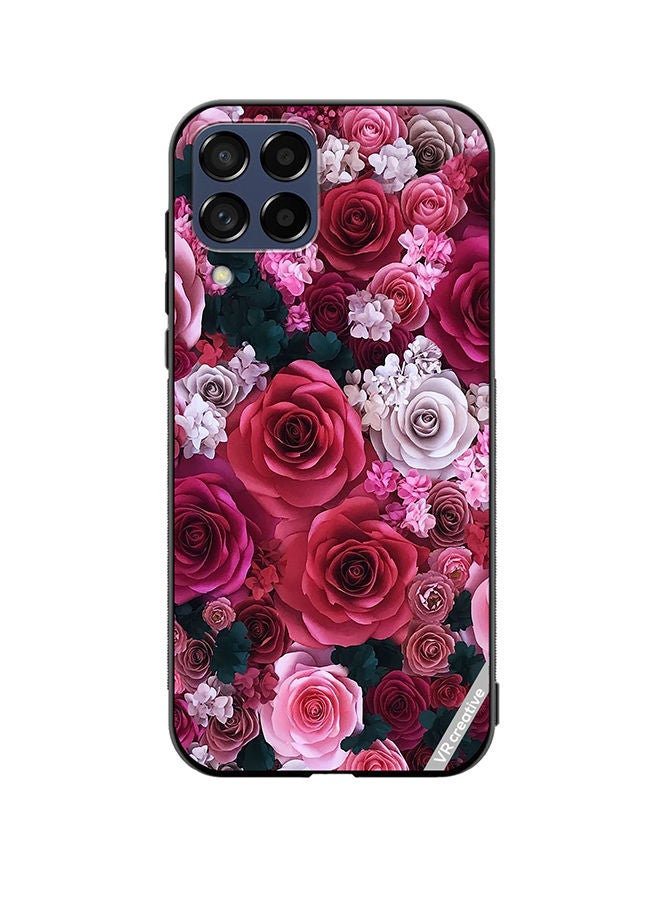 VR CREATIVE Protective Case Cover For Samsung Galaxy M53 Rose Flower Design Multicolour - Image 1