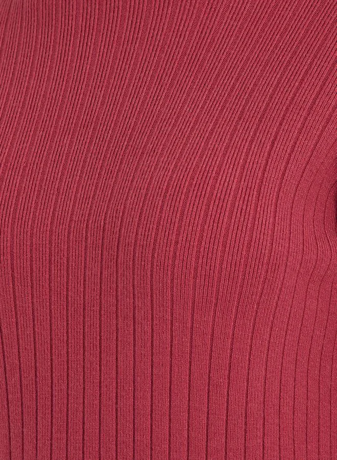 Styli Ribbed Mockneck Dress