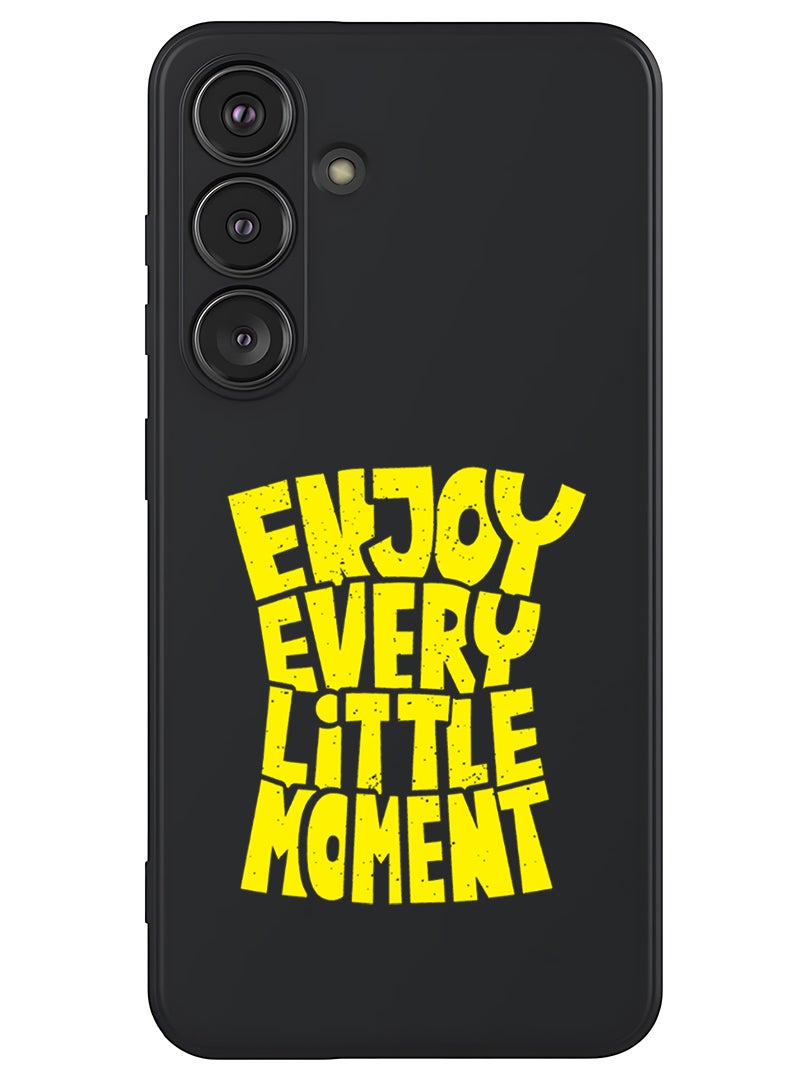 Theodor Protective Slim Fit Case Liquid Silicone Cover with Full Body Protection Anti-Scratch Shockproof Case For Samsung Galaxy S25 Plus (Black) - enjoy every - Image 1