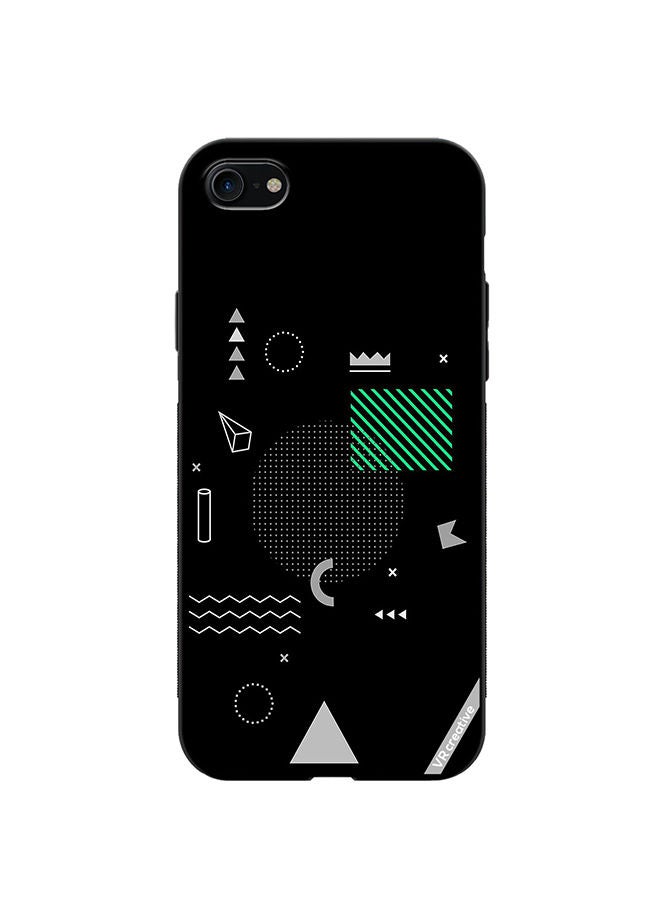 VR CREATIVE Protective Case Cover For Apple iPhone SE (2022) Geomatric Designs Design Multicolour - Image 1