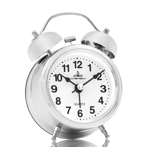 MAGIC PLUS Alarm Clock for Heavy Sleepers Wake Up On Time Every Time Loud Alarm with Extra Large Display Snooze Button Backlight Silver