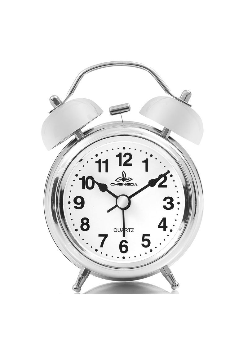 MAGIC PLUS MAGIC PLUS Alarm Clock for Heavy Sleepers Wake Up On Time Every Time Loud Alarm with Extra Large Display Snooze Button Backlight Silver  - Image 3