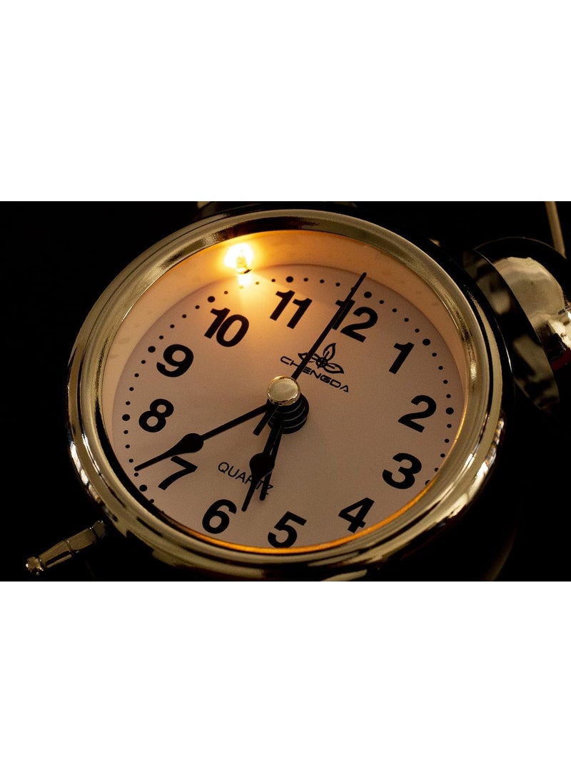 MAGIC PLUS MAGIC PLUS Alarm Clock for Heavy Sleepers Wake Up On Time Every Time Loud Alarm with Extra Large Display Snooze Button Backlight Silver  - Image 4