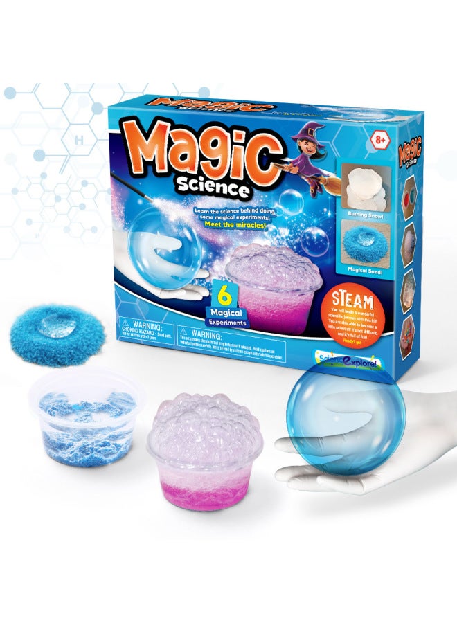 Steam Science Experiment Kit Diy Handmade Volcano Eruption Educational Toys For Children Intellectual Development-Color:Science Exploration Magic Science Experiment-T3511  - Image 1