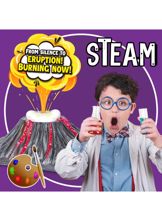 Steam Science Experiment Kit Diy Handmade Volcano Eruption Educational Toys For Children Intellectual Development-Color:Science Exploration Magic Science Experiment-T3511  - Image 2