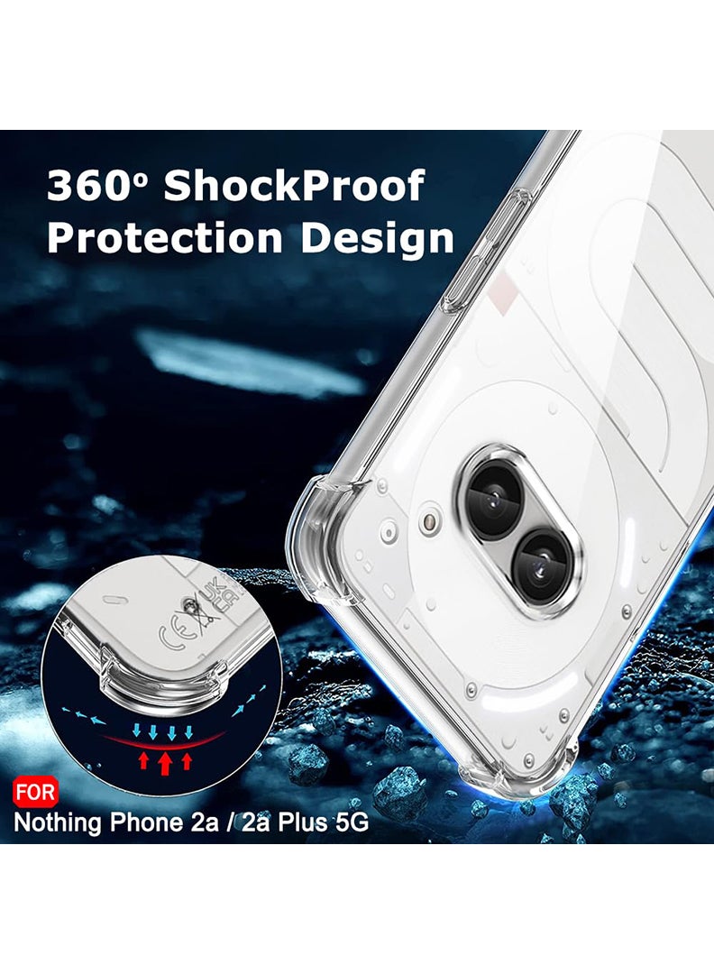 Theodor Nothing 2A/ 2A Pius Clear Case, Shock-Absorption TPU Cell Phone Cover with Reinforced Corners, Soft Flexible & Crystal Clear Protective Bumper Case  - Image 4