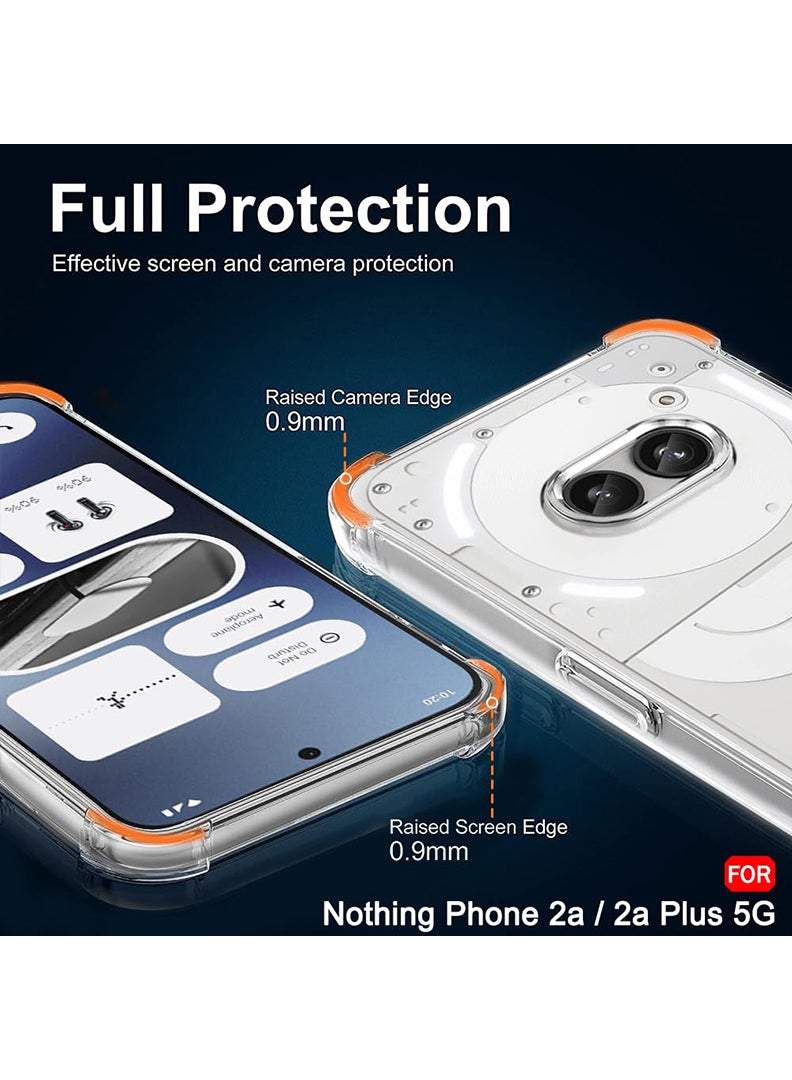 Theodor Nothing 2A/ 2A Pius Clear Case, Shock-Absorption TPU Cell Phone Cover with Reinforced Corners, Soft Flexible & Crystal Clear Protective Bumper Case  - Image 3