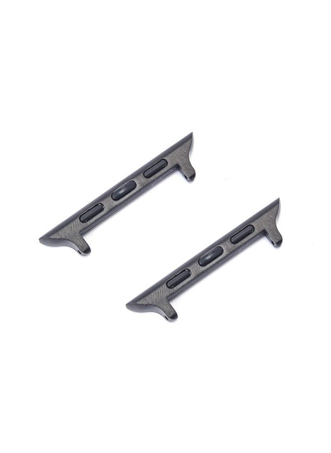 Generic - Suitable For Apple Watch Classic Connector Without Screw Strap Buckle Without Slip Wire Raw Ear Pin Connector-Color:Silver 38 - Image 1