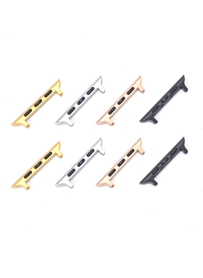 Generic - Suitable For Apple Watch Classic Connector Without Screw Strap Buckle Without Slip Wire Raw Ear Pin Connector-Color:Silver 38 - Image 1