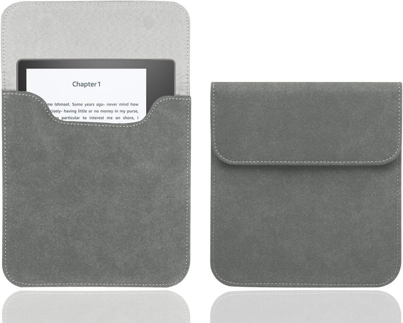 WALNEW 7'' Sleeve for Kindle Oasis - Protective Insert Sleeve Case Cover Bag Fits Kindle Oasis 10th Generation 2019 / 9th Generation 2017, Gray - Image 1