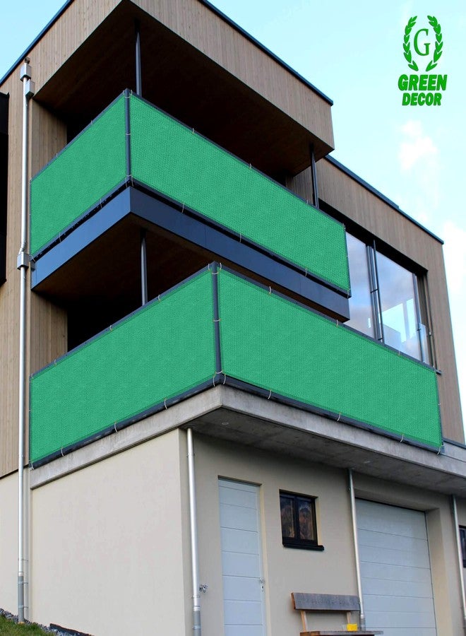 GREEN DECOR HDPE Fabric Self Fold Baby Kids Safety Net Protector for Balcony & Staircase Railing Guard,Balcony Stairway Net Baby Safety Products for Indoor&Outdoor(Green Color, 2.50X8 MTR) - Image 2