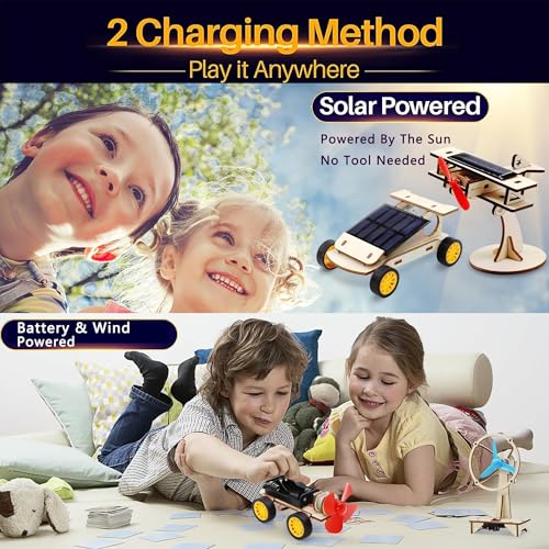SCAEMO STEM Kits for Kids Ages 8-10-12-14, Stem Toys for Boys Age 8-12, Science Projects, Solar Car Building Kits, Activities Engineering Kit, Gifts for 8 9 10 11 12 Year Old Boys - Image 2