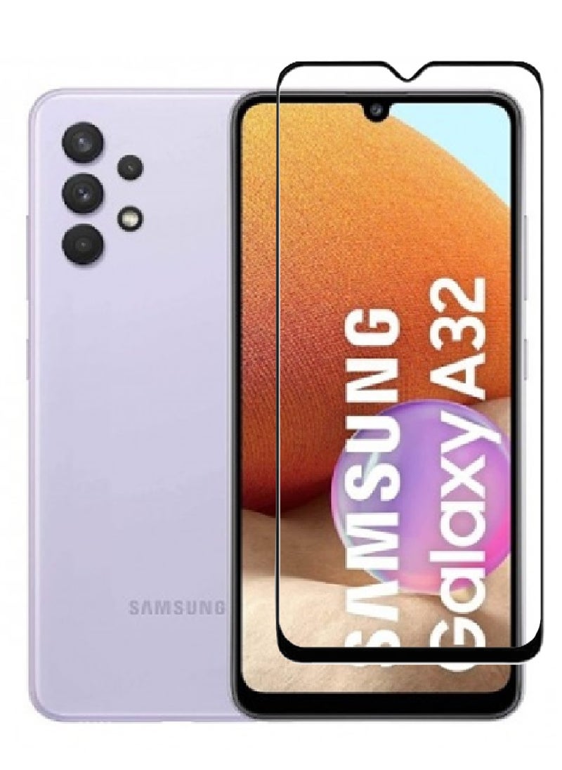 AINA Tempered Glass Screen Protector 5D Designed For Samsung Galaxy A32 Full Glue Edge to Edge Full Screen Coverage And Bubble Free - Image 1