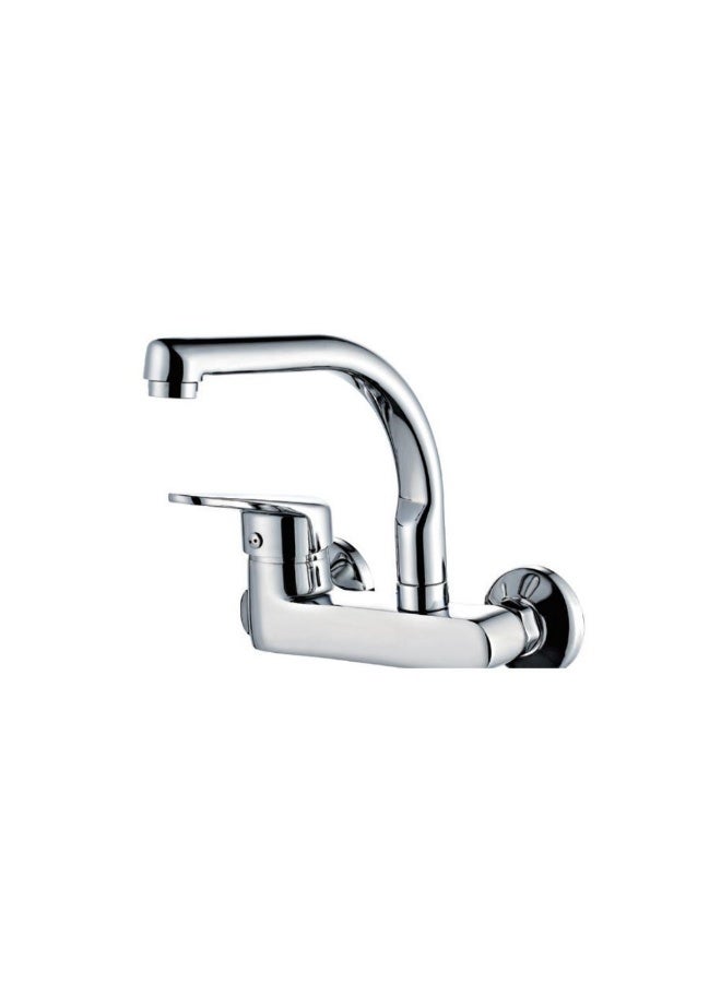 Milano Riva Single Lever Sink Mixer, Chrome, Brass, Bathroom Mixer Faucet For Sink Areas, With 5 Years Warranty - Image 1
