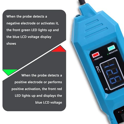 Lqito Lqito Multifunctional Car Circuit Tester Component Activation Electrical Tester 6-24V/3.5-36V AC/DC Car Power Tester Digital Display Short Circuit Finder for Continuity Testing - Image 4