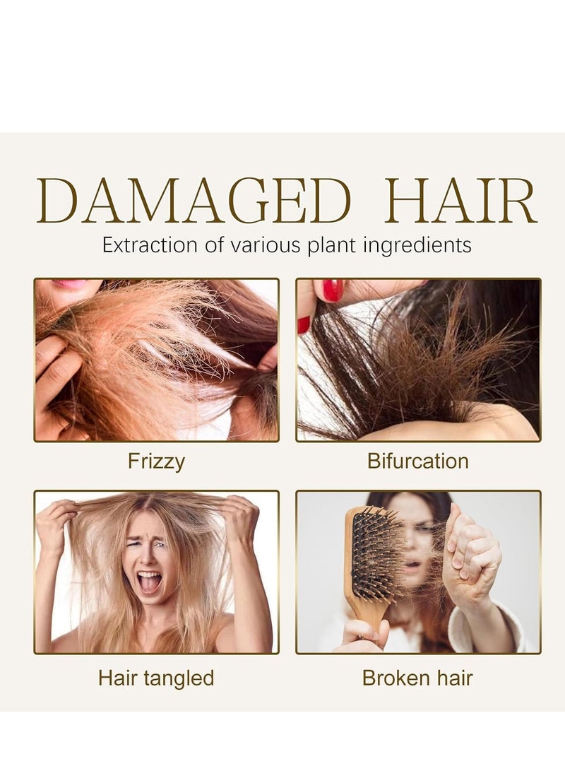 إيلهو زيت الكولاجين المرمم للشعر ، زيت الشعر المرطب العميق ، قناع الشعر بالكيراتين ، مصل الشعر المرطب والمغذي للعناية بالشعر التالف ، علاج ترطيب عميق ، مصل شعر كوري 50 مل - Image 3