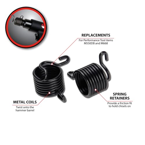 Performance Tool M696 Replacement Retainer Springs for Air Hammers - Compatible with M550DB and M668 Models - Image 3