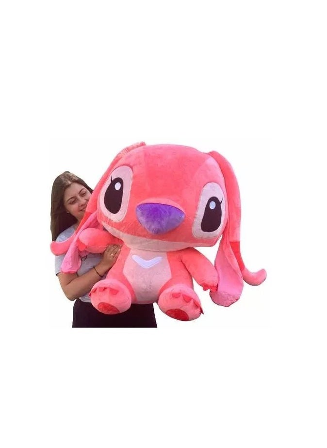 Generic Disney Cartoon Stitch Plush Dolls, Size 40Cm, Pink 
