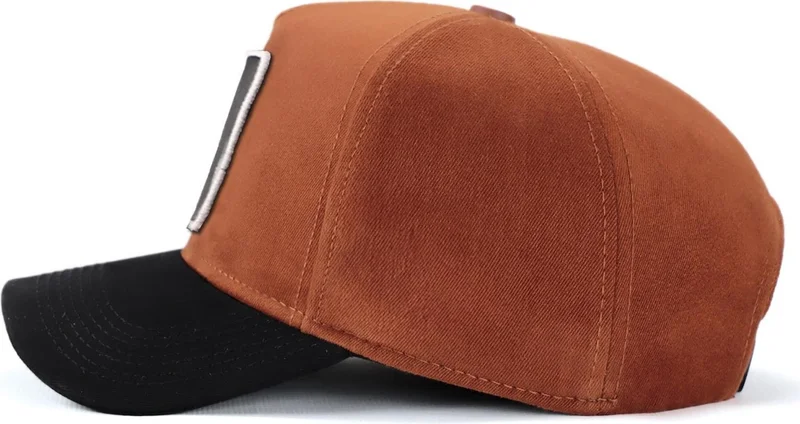 Black Börk Blackbörk V1 Baseball So What - Unisex Camel-Navy Blue Brimmed Hat (Cap) with 2 Code Logo