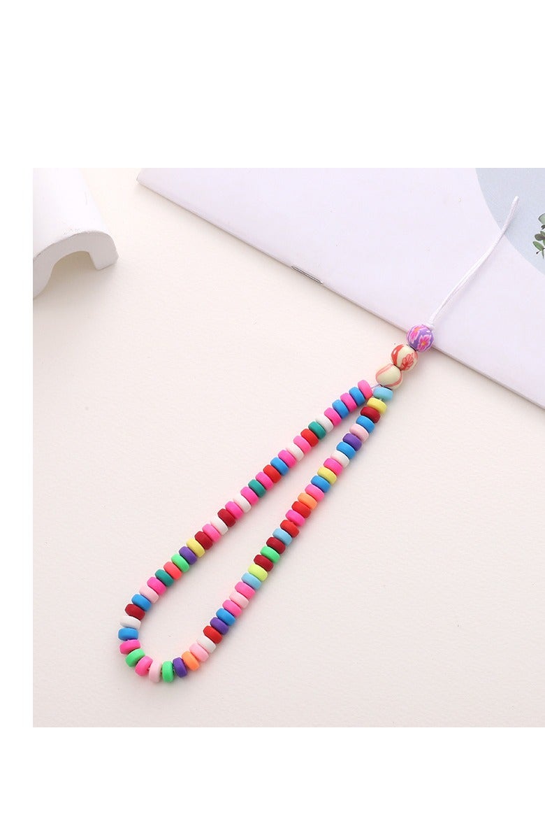 NIBEMINENT Phone Charm/ Chain Strap for Women Girls, Cute Cartoon Cell Phone Case Lanyard Wrist Strap 