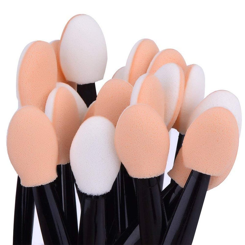 CONNECTWIDE STORE77 12Pcs Brush Set Disposable DoubleSided Eye Shadow Brush Sponge Applicator Oval Makeup - Image 3