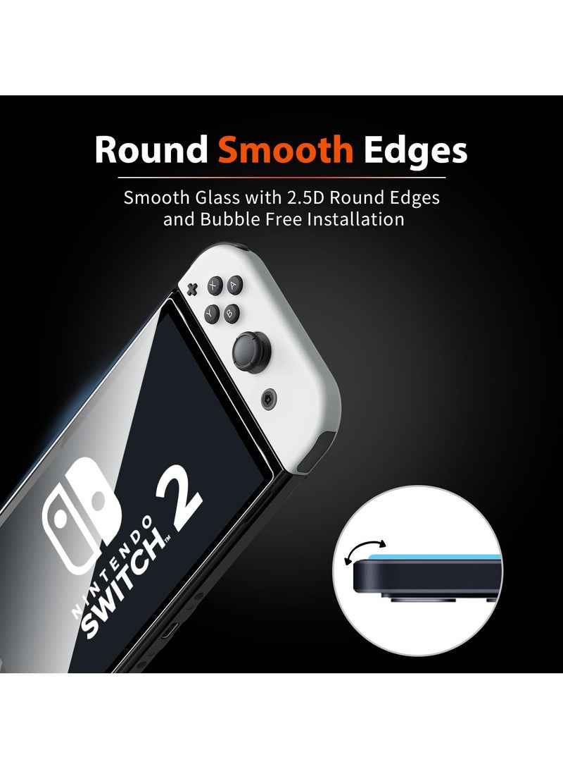 Tempered Protective Glass for Nintendo Switch 2 Console 9H Premium Screen Protector Film  - Image 2