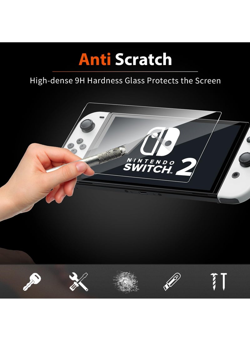 Tempered Protective Glass for Nintendo Switch 2 Console 9H Premium Screen Protector Film  - Image 4