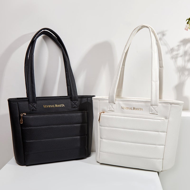 Large Capacity PU Tote Bag for Women - Image 1