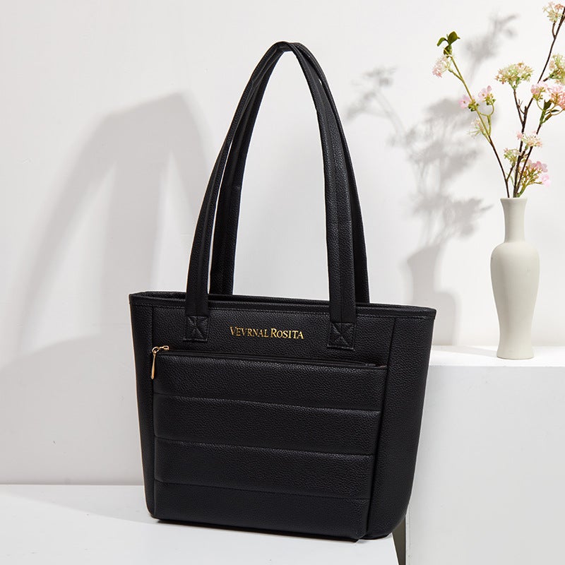 Large Capacity PU Tote Bag for Women - Image 3