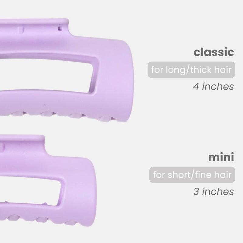 Mello The Original Mello Hair Claw Clip Squishy Claw Clip Made in Korea Patent Pending 30021976 (Purple, Medium) - Image 2
