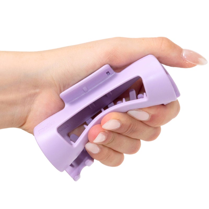 Mello The Original Mello Hair Claw Clip Squishy Claw Clip Made in Korea Patent Pending 30021976 (Purple, Medium) - Image 1