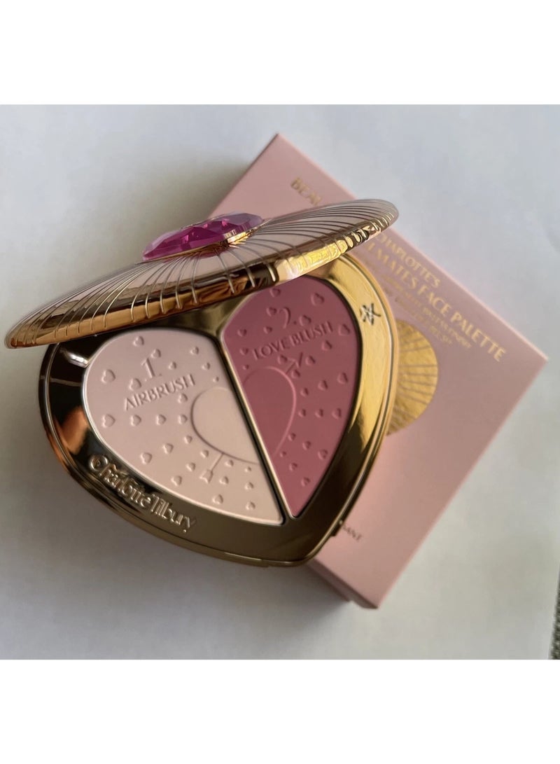 Charlotte Tilbury FLAWLESS PEACH Beauty Soulmates Brighten Blush Powder Palette - Image 3