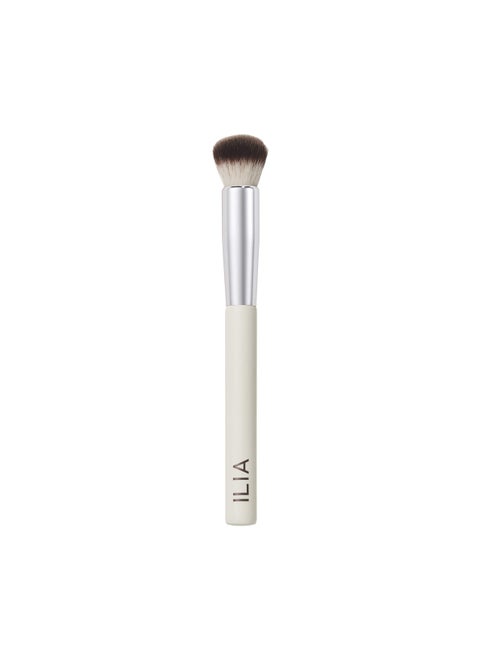 ILIA - Complexion Brush | Non-Toxic, Vegan, Cruelty-Free, Multi-Use Brush With White Wood Handle + Soft, Synthetic Bristles