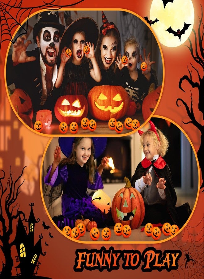 جيريفي 50 قطعة من كرات التوتر الصغيرة على شكل يقطين لعيد الهالوين من جيريفاي، مقاس 1.57 بوصة، مصنوعة من الإسفنج، مناسبة كهدية لحفلات الهالوين أو الكرنفال (يقطين) - Image 4