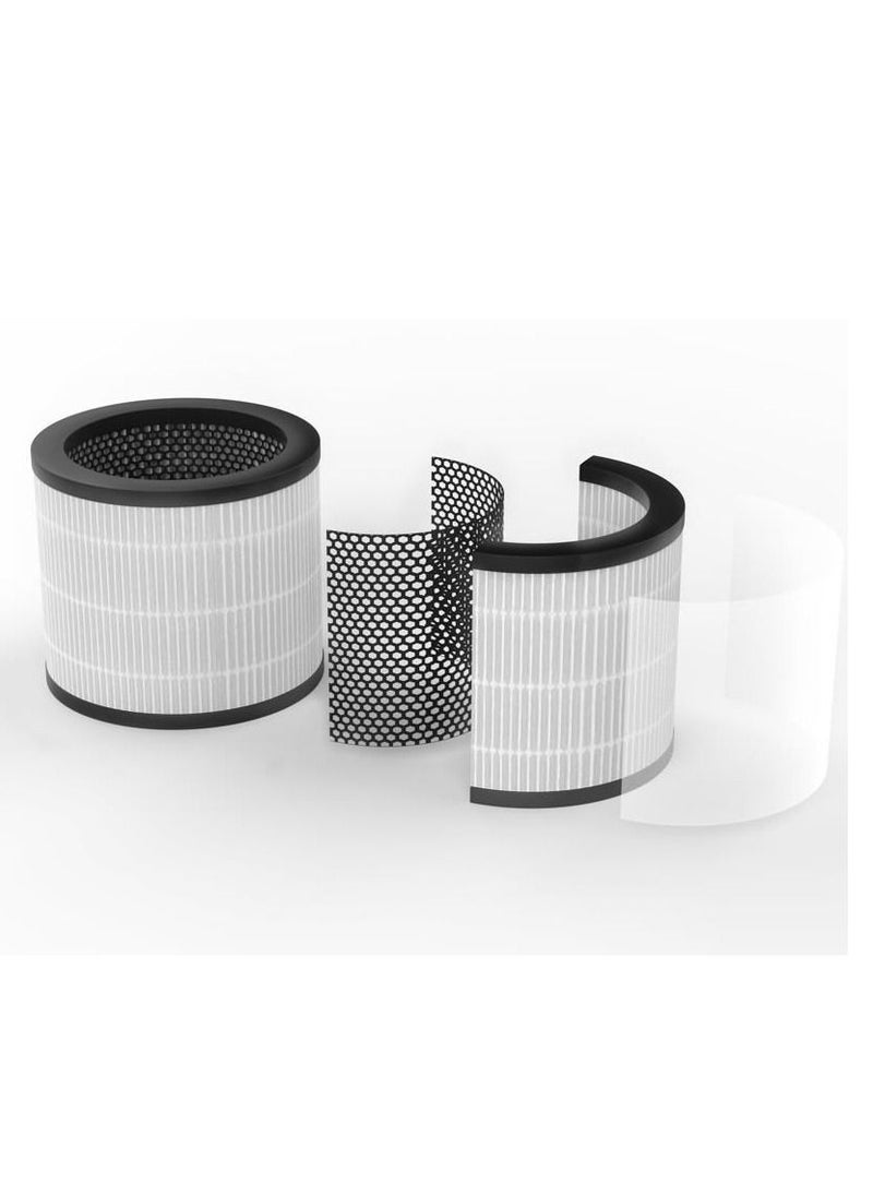 Tesla Smart Air Purifier Mini with HEPA Filter & Ionization Works with Google, Alexa  & Tesla Home App, White  - Image 4