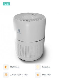 Tesla Smart Air Purifier Mini with HEPA Filter & Ionization Works with Google, Alexa  & Tesla Home App, White  - Image 1