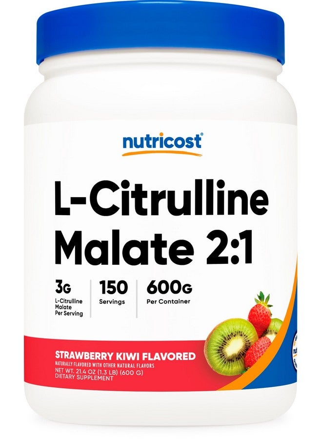 Nutricost L-Citrulline Malate 2:1 (600 Grams) (Strawberry Kiwi) - Image 1
