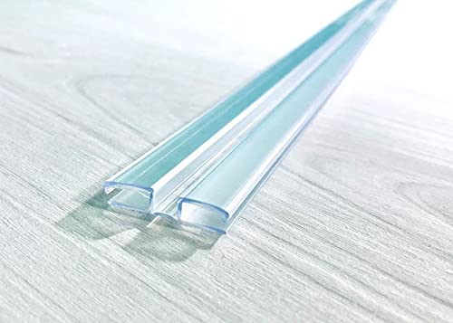 DistinctAndUnique Clear PVC Hinge Piano Style for 14 6mm Material 36 Inch 1 Piece No Screw or Glue Plastic Aquarium Lid Hinges for Plexiglass Panels Golf Cart Windshield Hinge Acrylic Panels Glass Hinges - Image 1