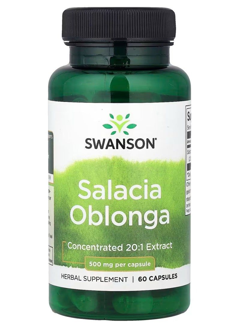 Swanson, Salacia Oblonga, 500 mg, 60 Capsules