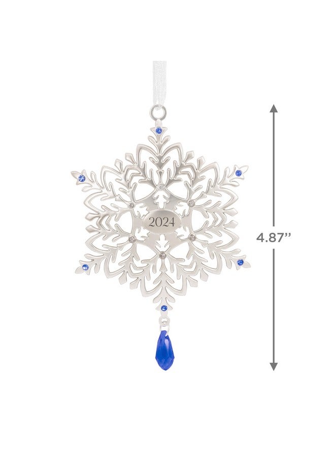 Hallmark Snowflake 2024 Christmas Ornament, Premium Metal - Image 3