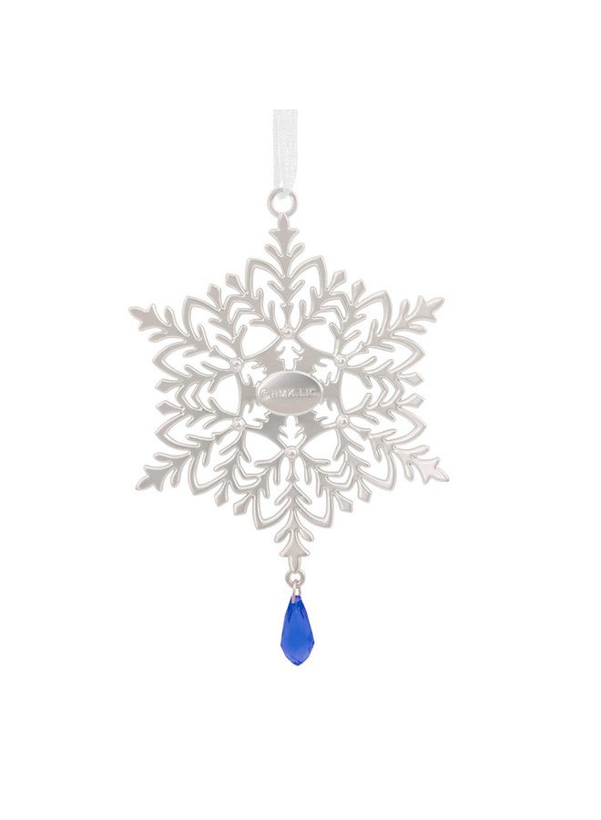 Hallmark Snowflake 2024 Christmas Ornament, Premium Metal - Image 1