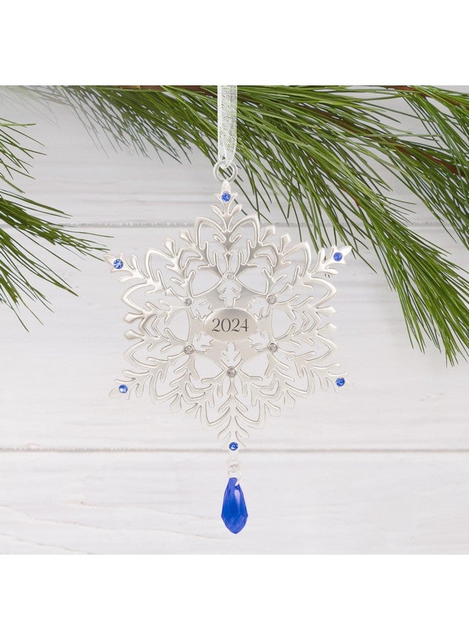 Hallmark Snowflake 2024 Christmas Ornament, Premium Metal - Image 4