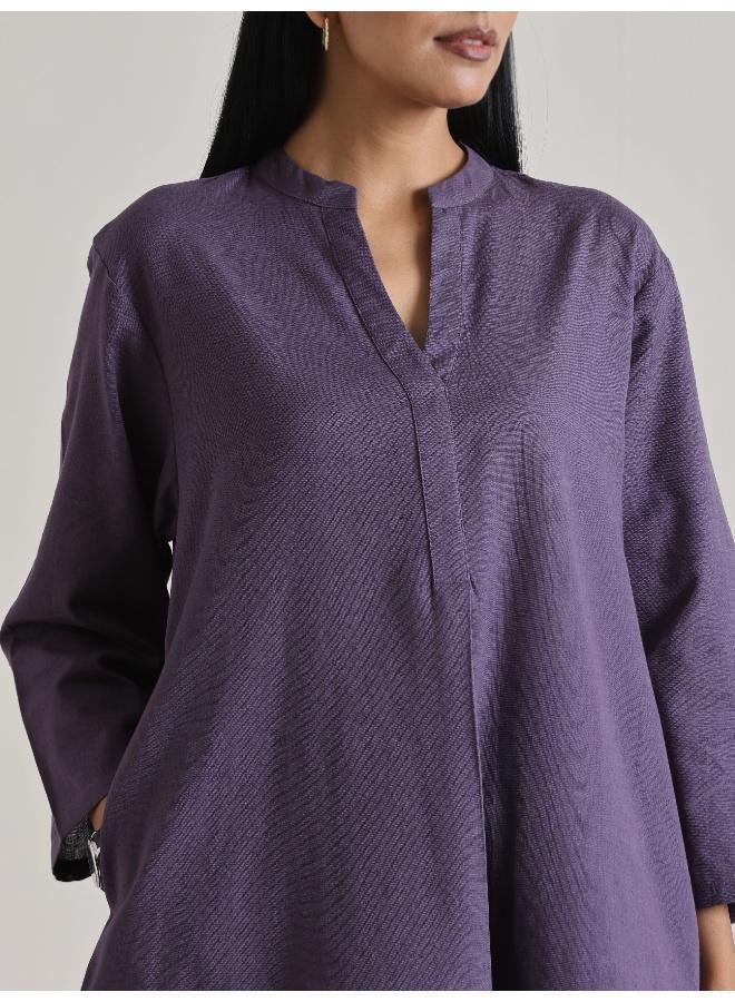 trueBrowns Plum Purple Relax Fit Co-Ord Set - Image 5