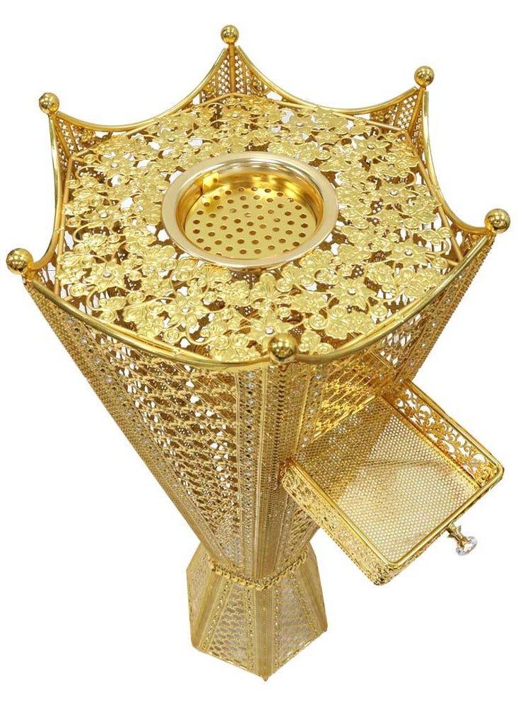 Bakhoor BoSidin Large Oud Burner Big Incense Holder  with Drawer for Halls, Big Houses and Mosque - Image 2