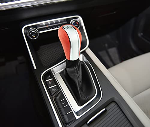 Abfer 5 Speed Shift Knob Aluminum Alloy Car Gear Stick Weighted Shifter Knob for Most Manual Truck Vehicle, Silver - Image 3