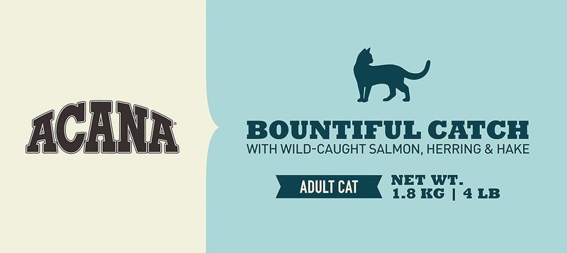 REF. Acana Bountiful Catch Salmon With Whole Herring Adult Dry Cat Food - 1.8KG - Image 4