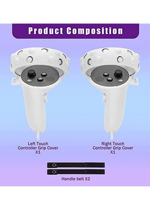 1 Pair Adjustable Hand Grip Straps Accessories for Oculus Quest 2 VR Gaming Headset Controller