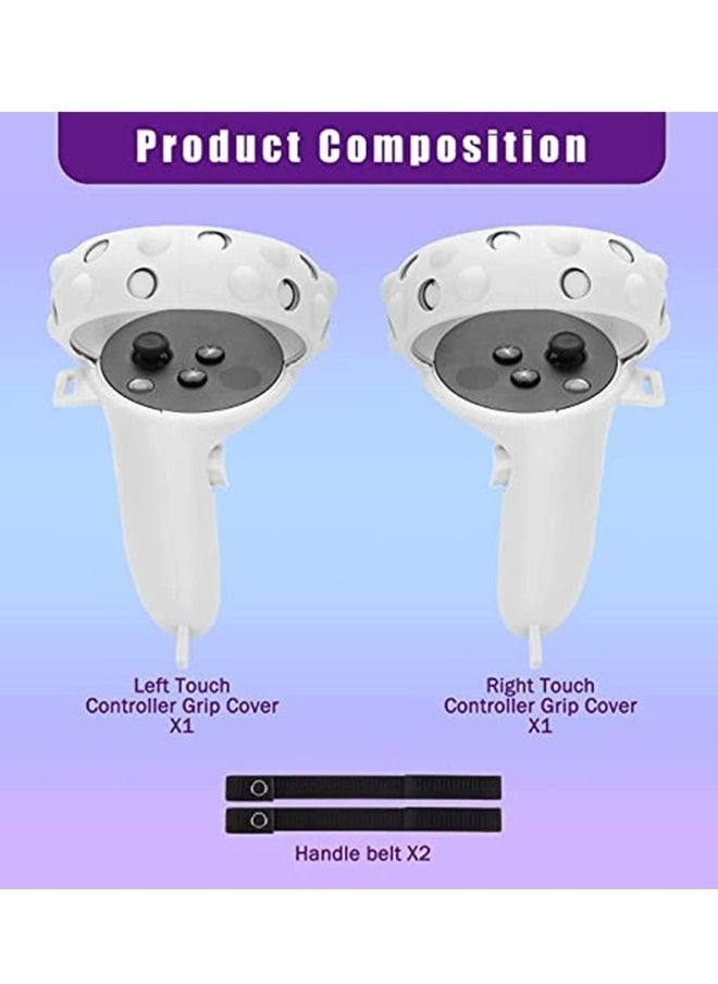 Generic 1 Pair Adjustable Hand Grip Straps Accessories for Oculus Quest 2 VR Gaming Headset Controller 
