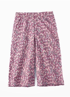 Jelliene Breezy Blooms: Girls' Viscose Floral Harem Pants  - Image 1