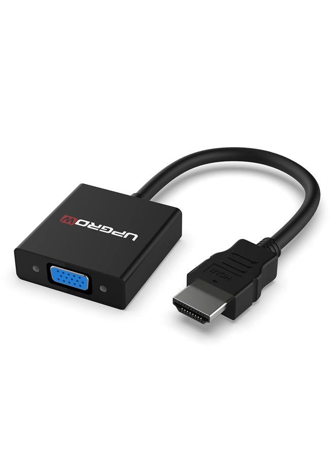 UPGROW HDMI to VGA Adapter HDMI Male to VGA Female Converter Support Computer, Desktop, Laptop, PC, Monitor, Projector, HDTV, Chromebook, Xbox and More - Image 1